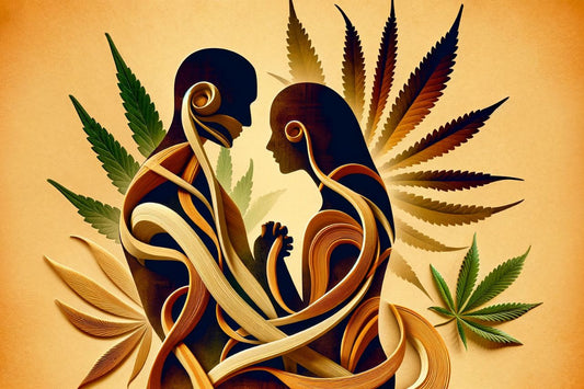 silhuetter av en mann og en kvinne