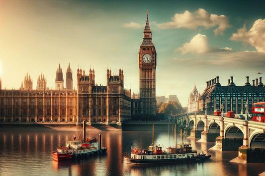 Big Ben og London Bridge