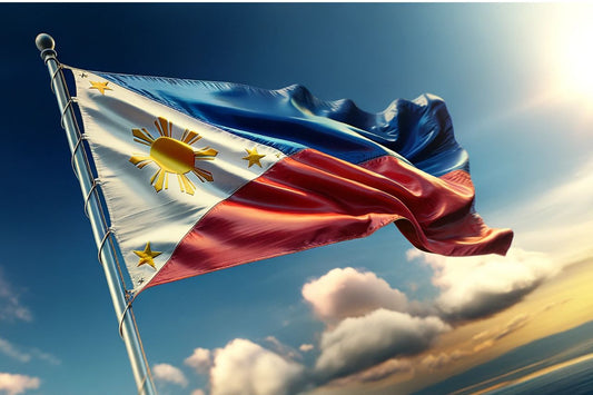 Vifter med det filippinske flagget