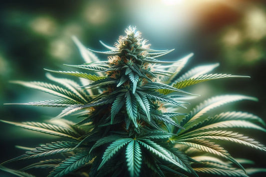En sunn cannabisplante