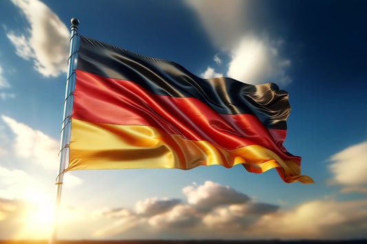 Vifter med Tysklands flagg
