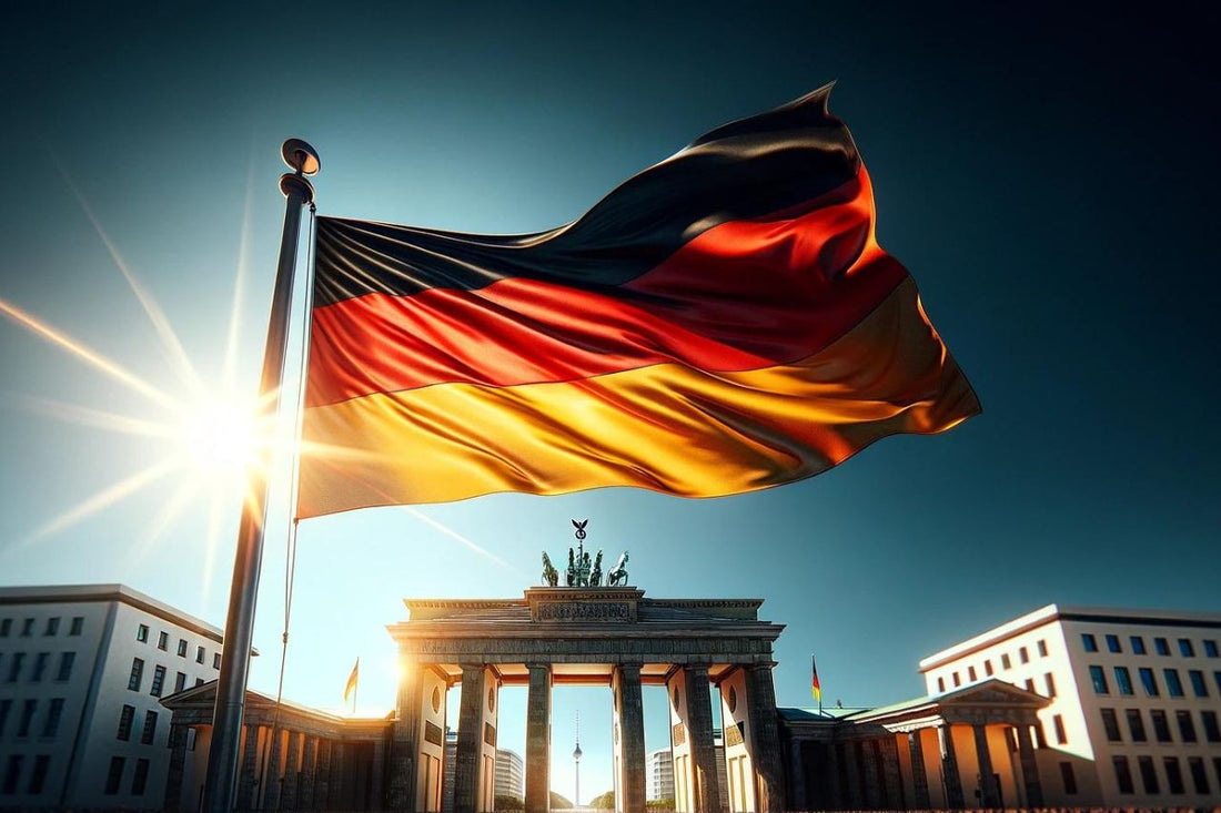 Vifter med det tyske flagget