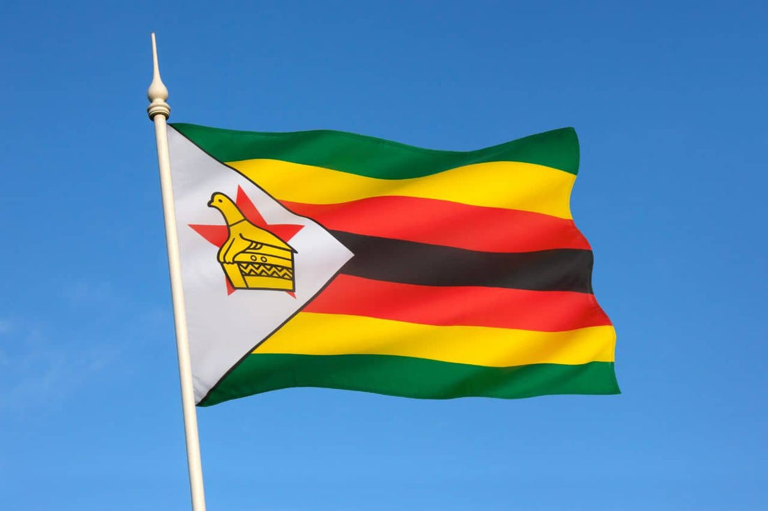 Zimbabwes flagg vaier