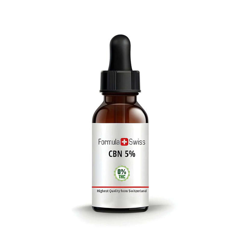 Formula Swiss CBN olje i MCT (5 % CBN), 10 ml dråpeflaske